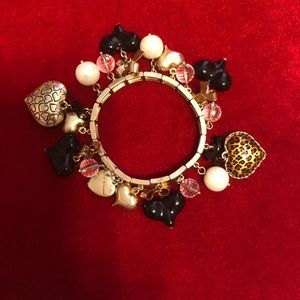 Betsey Johnson Gold Charm Braclet